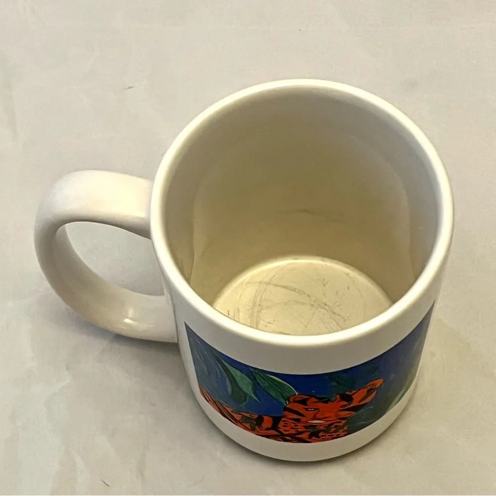 Tiger in Jungle Coffee Mug, Handmade, Hobbyist Art Coffee, EUC